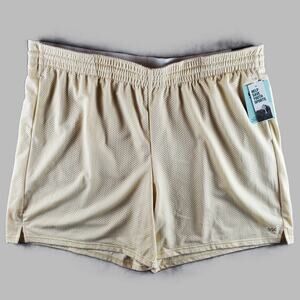 DSG Women's 2XL Mid Rise Mesh Relaxed Fit Shorts Light Sand Beige 7" Inseam New